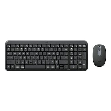 Logitech MK250 Compact Wireless Keyboard and Mouse Combo, Graphite, Ambidextrous Design, Optical Technology