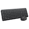 Logitech MK250 Compact Bluetooth Wireless Keyboard and Mouse Combo, Arabic/English, Graphite