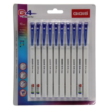Gigis G4 0.7mm Ball Point Pen, 10 PCS
