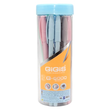 Gigis G-6000 0.7mm Blue Ink Pen, 22 PCS