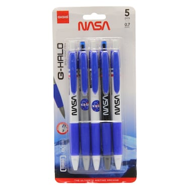 Gigis G-Halo 0.7mm Blue Ink Pen, 5 PCS