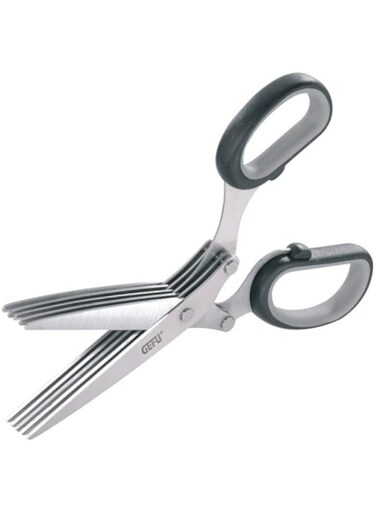 Gefu Herb Scissors, Black/sliver, 19.1 x 8 x 1.9 cm