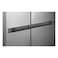 LG Side by Side Refrigerator GR-B267KLJW, Prime Silver, 2 Doors