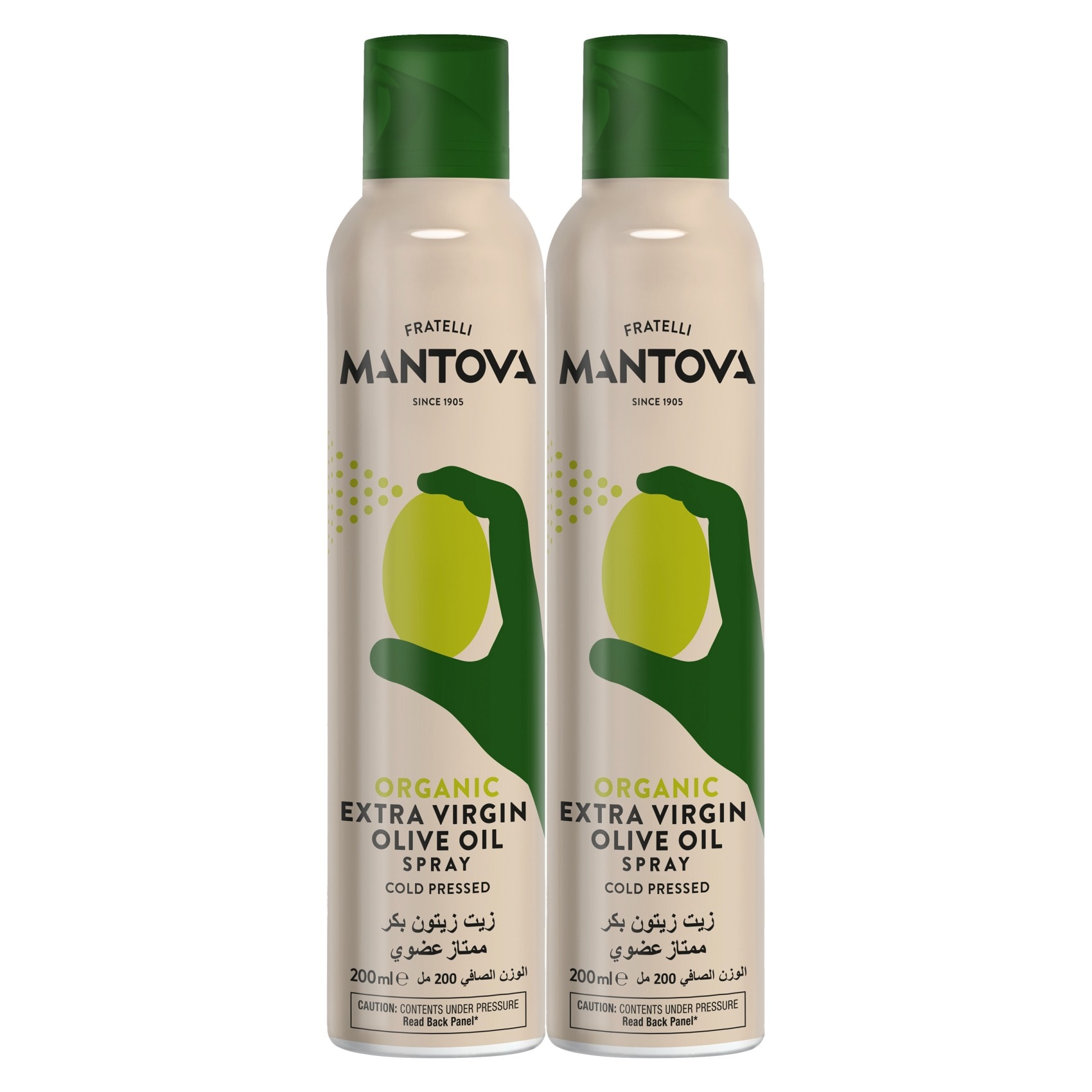 Buy Mantova Organic Extra Virgin Olive Oil Spray, 200ml Pack of 2 ...