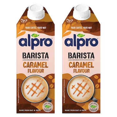 ألبرو باريستا مشروب الشوفان والصويا بنكهة الكراميل، 750 ملل، حزمة من 2