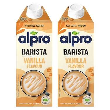 ألبرو باريستا مشروب الشوفان والصويا بنكهة الفانيليا، 750 ملل، حزمة من 2
