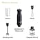 Braun MultiQuick 5 Hand Blender MQ 50202M, 1000 W, 21 Speeds, Black