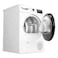 Bosch Series 4 Condenser Tumble Dryer WTN86201GC, 8 kg, AutoDry Technology, Stainless Steel, White