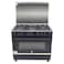 Hoover Gas Cooker HGC-G95G-RB, 90 cm, Black, 4 Burners