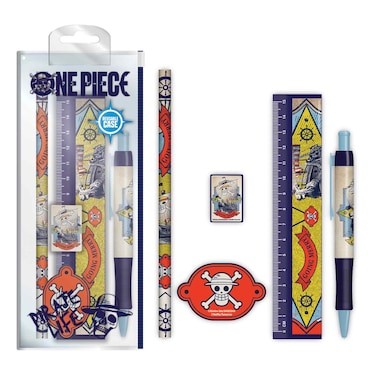 طقم قرطاسية بتصميم ون بيس