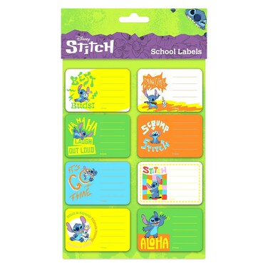 Disney Stitch School Labels