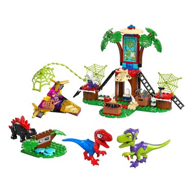 Lego Marvel Spidey and Gobby's Raptor Battle at Tree House Building Toy 11200