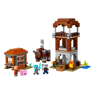 Lego Minecraft The Pillager Outpost and Ravager Building Toy 21278