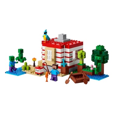 ليغو ماينكرافت بيت الأدغال بالـTNT لعبة تركيب 21275