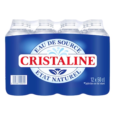 Cristaline Still Spring Water, 500ml Pack of 12