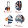 Skip Hop Rocket Printed Luggage Trolley Bag