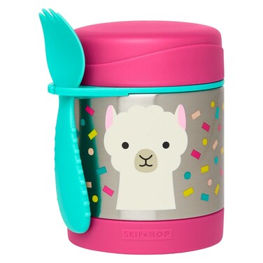 Skip Hop Zoo Llama Printed Food Jar with Spoon
