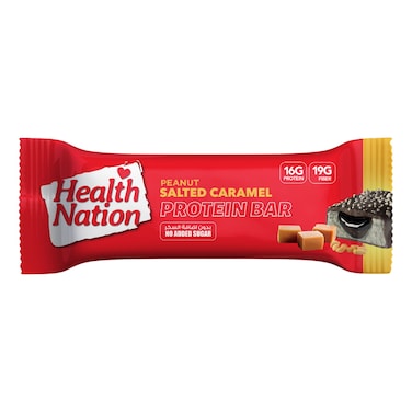 Health Nation Peanut Salted Caramel Protein Bar, 60g