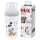 Nuk Innovation Perfect Match Mickey Printed Anti-Colic M Feeding Bottle SNK785, 3 Months+, 260ml