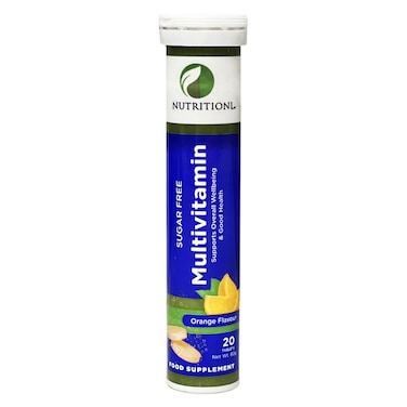 Nutritionl Orange Flavour Multi Vitamin Tablets 20 Tablets