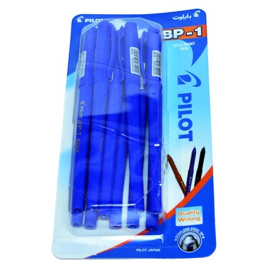 Pilot Ballpoint Pen BP-1, Blue, 10 PCS