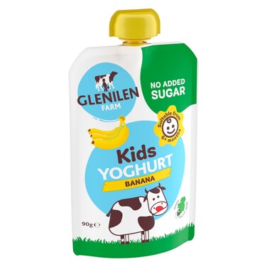 Glenilen Farm Banana Flavour Kids Yogurt, 90g