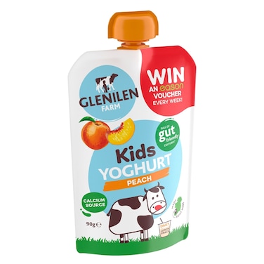 Glenilen Farm Peach Flavour Kids Yogurt, 90g