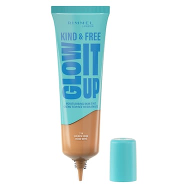 Rimmel London Kind &amp; Free Glow it up Moisturising Skin Tint, 210 Golden Beige
