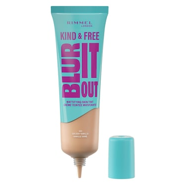 Rimmel London Kind &amp; Free Blur it Out Mattifying Skin Tint, 163 Golden Vanilla