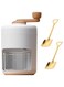 Manual Ice Shaver Portable Snow Cone Machine Shaved Ice Maker Ice Crusher