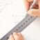 CRAFT MAGIC Heavy Duty Stainless Steel Ruler Set &ndash; 12 Inch (30 CM) Metal Rulers   Pack of 2   Perfect Straight Edge for Precise and Accurate Measurements