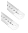 CRAFT MAGIC Heavy Duty Stainless Steel Ruler Set &ndash; 12 Inch (30 CM) Metal Rulers   Pack of 2   Perfect Straight Edge for Precise and Accurate Measurements