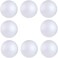 CRAFT MAGIC, 8 Pack 3 inch/8cm Solid Foam Balls for Crafts, Round White Polystyrene Spheres for DIY Projects, Ornaments, School Modeling, Drawing, Art Creations, Party Decorations, School Supplies.