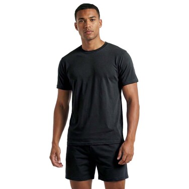 Men Pajama Short, Black, Extra Large