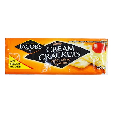 Jacobs No Sugar Added Cream Crackers, 200g