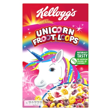 Kellogg's Unicorn Froot Loops Cereal, 375g