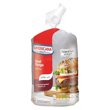 Americana Jumbo Beef Burger, 1kg