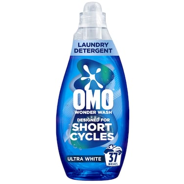 Omo Wonder Wash Liquid Laundry Detergent, Ultra White, 1480 ml