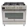Hoover Cooker with 2 Fans HGC-G95G-PS, 90x60 cm, Silver, 5 Burners