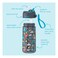 Bentgo Dinosaur Printed Kids Water Bottle, 450ml