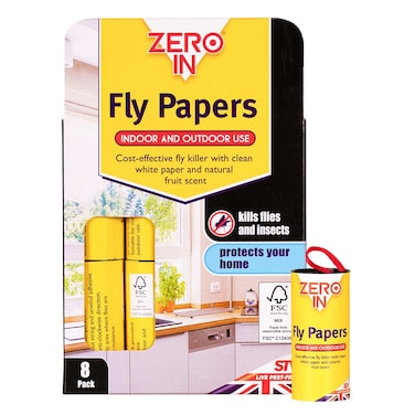 STV Zero In Fly Papers ZER878, 8 PCS