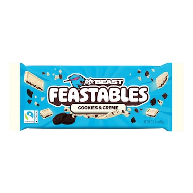 Mr. Beast Feastables Cookies and Cr&egrave;me, 60g
