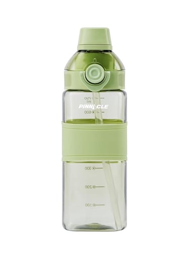 Pinnacle Piccolo Hydration Bottle (750ML, Green)  Motivational Water Bottle with Chug &amp; Sip Spout, Hydration Tracker &amp; Flip Top Lid   Ideal for School, Office, Sport, College, Home, Travel