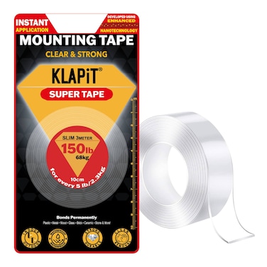 KLAPiT Super Mounting Tape, Slim, 3m