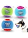 GiGwi Original Ball Dog Toy Set, Multi-Colour, Medium, 6118, 3 Pcs