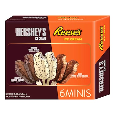Hershey's Assorted Mini Ice Cream Bars + Reese's Assorted Mini Ice Cream Bars, 330g