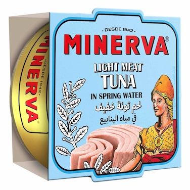 Minerva Light Meat Tuna in Spring Water, 160g