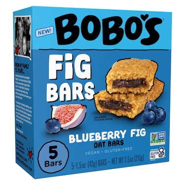 Bobo's Blueberry Fig Oat Bars, 43g Pack of 5