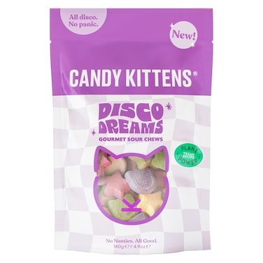 Candy Kittens Disco Dreams Gourmet Sour Chews, 140g