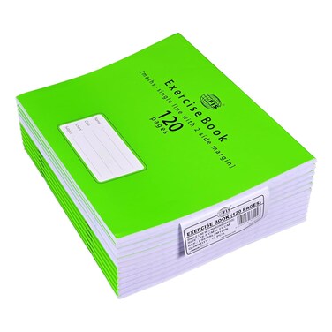 FIS Single Line with Two Side Margin Maths Exercise Book, 120 Pages